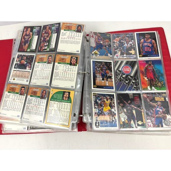 VTG NBA Hoops Basketball Collectors Album 225+ Cards 1990s - Picture 6 of 13